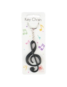 Llavero clave de sol negro A-Gift-Republic K-1002