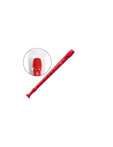 Flauta Hohner 95084-RD Plástico Digitación Alemana 1 Pieza Roja