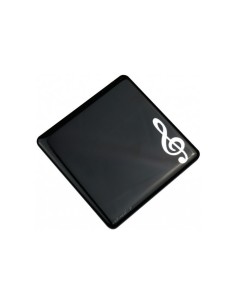 Imán posavasos Clave de Sol negra/plateada A-Gift-Republic M-1022