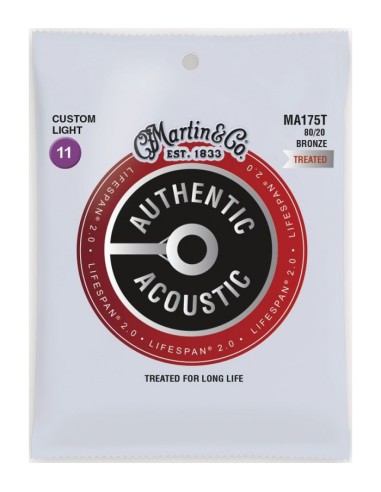 Juego Cuerdas Martin Acústica Lifespan Bronce 80/20 MA-175T (011-052)