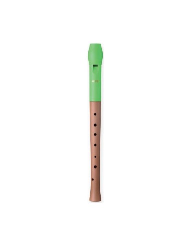 Flauta Dulce Soprano Digitación Alemana Smart WRS-4338G-GR Mixta Verde