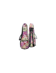 Funda Ukelele Soprano Woodi Soprano WUC-21-PF Floral Verde