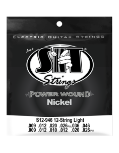 Juego 12 Cuerdas Guitarra Eléctrica SIT Powerwound S12946 009-046