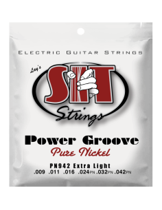 Juego Cuerdas Guitarra Eléctrica SIT Power Groove PN942 009-042