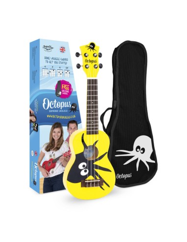 Ukelele Octopus Soprano UK-205KAY Kane Amarillo