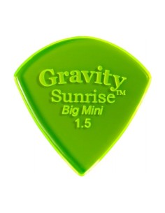 Púa Gravity Sunrise Big Mini 1.5mm Polished Verde GSUB15P