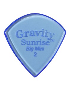 Púa Gravity Sunrise Big Mini 2.0mm Polished Azul GSUB2P