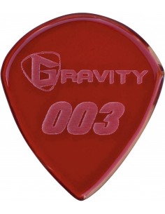 Púa Gravity 003 Jazz3 1.5mm Polished Roja G003P