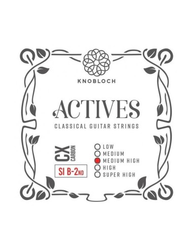 Cuerda 2ª Knobloch Clásica Actives CX Carbon Medium High Tens 402ACX