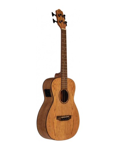 Ukelele Bajo Lanikai OA-EBU Oak Electrificado
