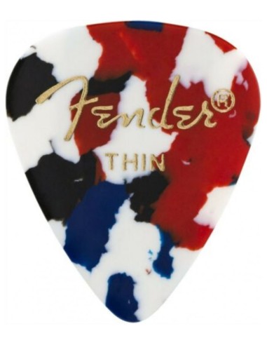 Pack 12 Púas Fender 351 Confetti 0351-750 Thin
