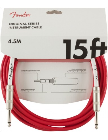 Cable Fender Original Series Jack-Jack (4,5 metros) Rojo 0515-010