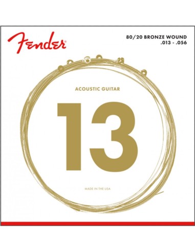 Juego Acústica Fender 70-M 80/20 Bronze 013-056