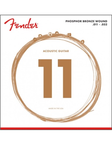 Juego Fender Acústica Phosphor Bronze 60-CL (011-052)