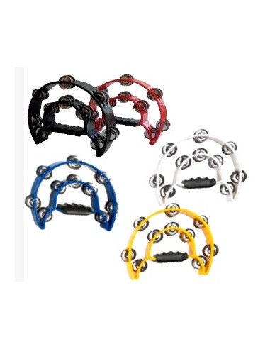 PANDERETA RITMO MEDIA LUNA ROJA TW20RD