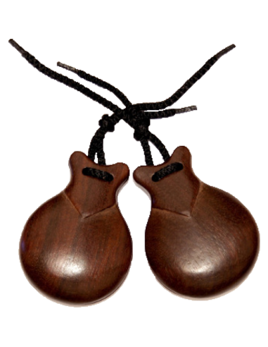 CASTAÑUELAS JALE DE IMITACIÓN BUBINGA NATURAL DEL Nº 7