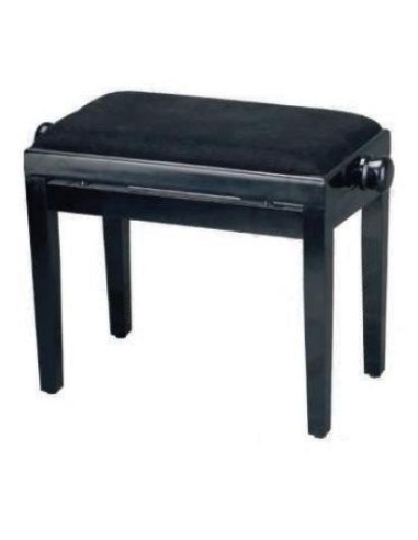 BANQUETA REGULABLE PARA PIANO NEGRO BRILLO