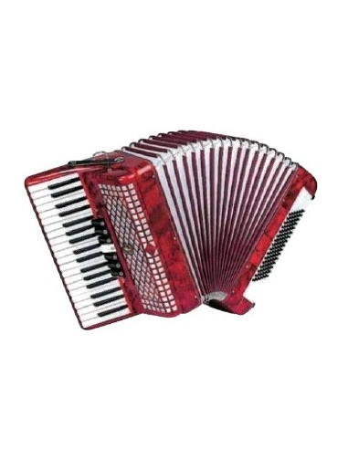 ACORDEÓN ESTRELLA 34/72 ROJO