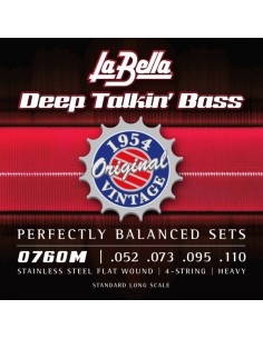 JUEGO DE CUERDAS LA BELLA PARA BAJO DEEP TALKIN ORIGINAL 052-110