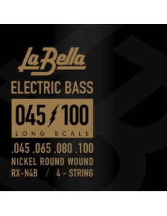 JUEGO DE CUERDAS LA BELLA PARA BAJO ELÉCTRICO RXN4B NICKEL 45-100