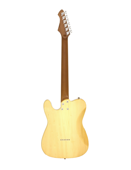 GUITARRA ELÉCTRICA ARIA TC 615-MK2-NASHVILLE NEGRO DIAMANTE TRANSLÚCIDO