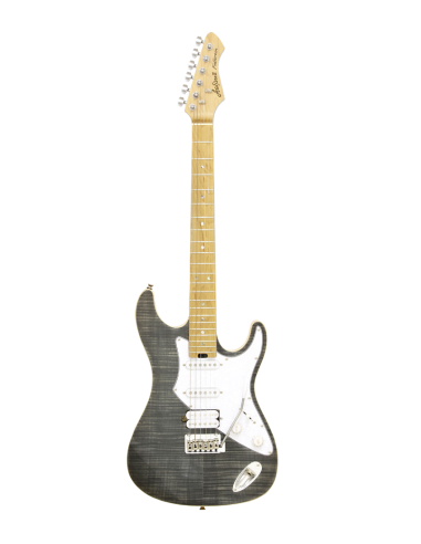 GUITARRA ELÉCTRICA ARIA ST 714-MK2-FULLERTON NEGRA TRANSLÚCIDA