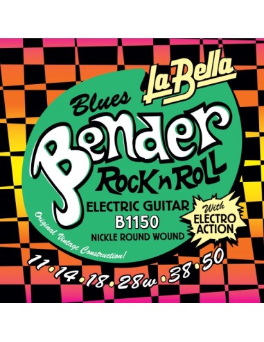 JUEGO DE CUERDAS PARA GUITARRA ELÉCTRICA LA BELLA BLUES BENDER 11/50