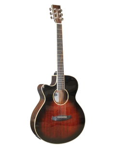 GUITARRA ACÚSTICA ELECTRIFICADA TANGLEWOOD TW4AVBLH SUPER FOLK CUTAWAY ZURDA