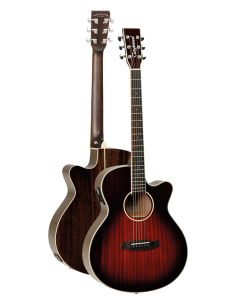 GUITARRA ACÚSTICA ELECTRIFICADA TANGLEWOOD TW4AVBLH SUPER FOLK CUTAWAY ZURDA 2