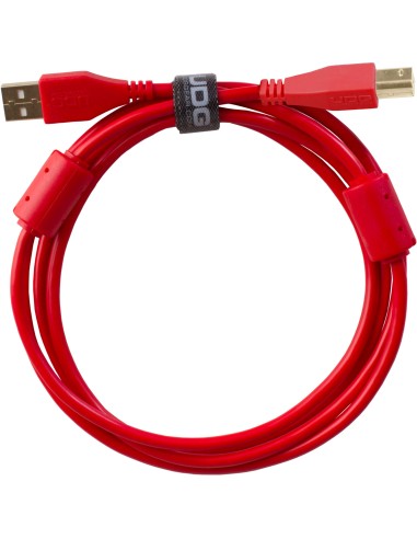 U95001RD  - ULTIMATE AUDIO CABLE USB 2.0 A-B RED STRAIGHT 1M