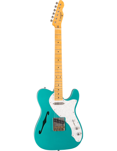 TELEMAN-TL-TEAL-GM - GUITARRA ELECTRICA MAYBACH TIPO TELE THINLINE TEAL GREEN METALLIC