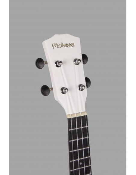 UK1MW - UKELELE MOHANA SOPRANO CON FUNDA EN COLOR BLANCO