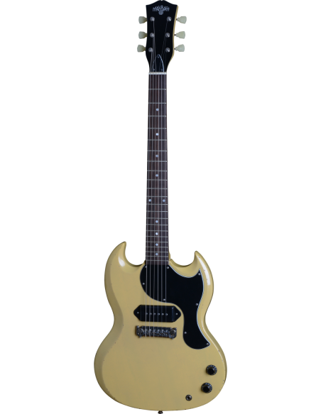ALBATROZ-65-TV-AGED - GUITARRA ELECTRICA MAYBACH TIPO SG TV YELLOW AGED