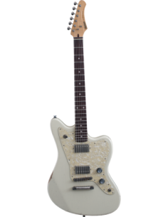 JAZPOLE-VW MAYBACH - GUITARRA ELECTRICA MAYBACH TIPO JAZZMASTER VINTAGE WHITE 2