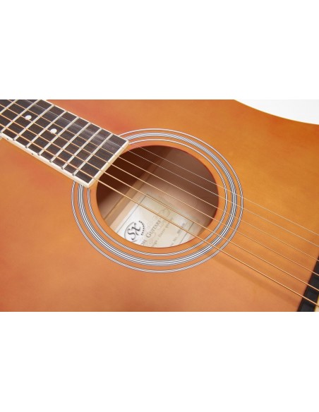 SD104BR - GUITARRA ACÚSTICA SX COLOR MARRON