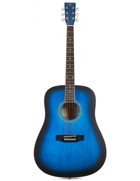 SD104BUS - GUITARRA ACÚSTICA SX COLOR AZUL