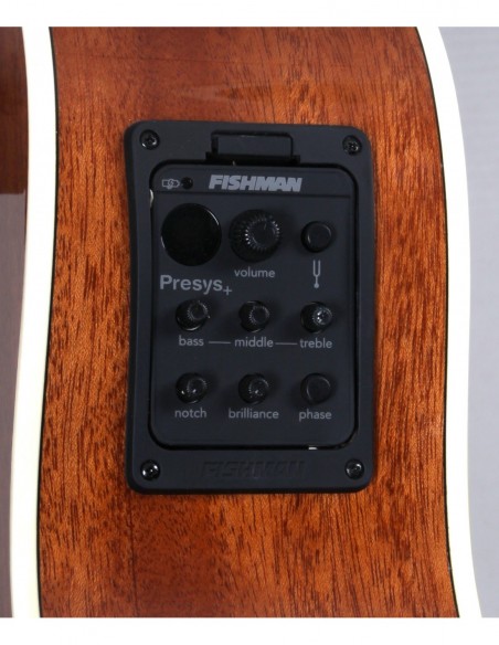 THE TASMAN TA300O-E - GUITARRA OM ELECTRO-ACUSTICA TASMAN FISHMAN PRESYS PLUS , PREMIUM HARD CASE