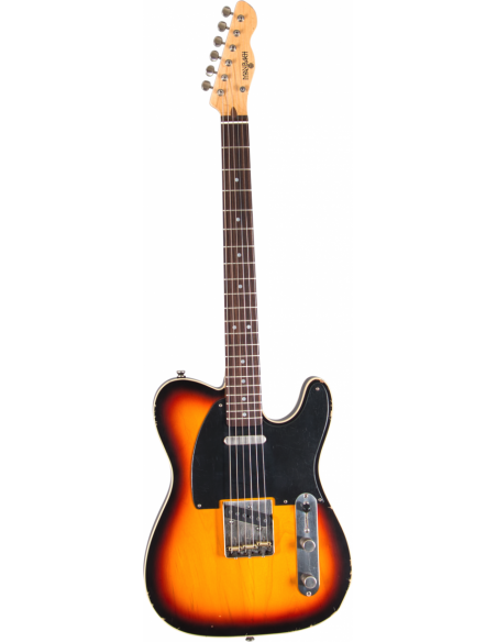 TEXONIAN-T61-3TS-AGED - GUITARRA ELECTRICA MAYBACH TIPO TELE ´61 3 TONES SUNBURST CUSTOM SHOP AGED