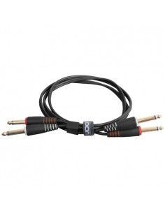 U97004BL - ULTIMATE AUDIO CABLE SET JACK - JACK STRAIGHT BLACK