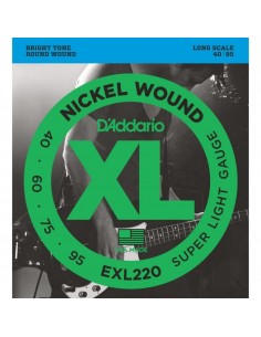 Juego Cuerdas Bajo D'Addario EXL-220 040-095