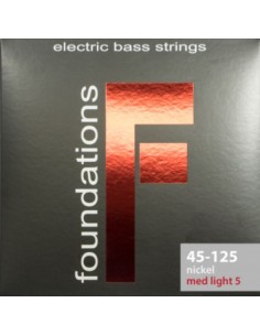 Juego 5 Cuerdas Bajo SIT Foundation Nickel FN-545125L 045-125
