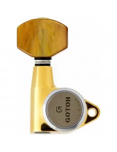 Clavijero Eléctrica Gotoh SG301-P8-GG 3+3 Dorado