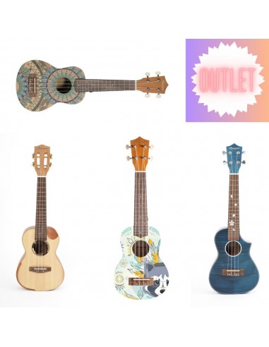 Pack Liquidación 4 Ukeleles Bamboo 30%