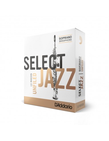 Caja 10 Cañas Saxo Soprano Select Jazz by D'Addario 2 Dura UnFiled