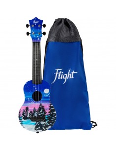 Ukelele Soprano Flight UTS-42 Ultra Travel Series Snow