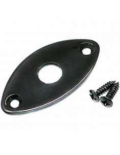 Placa Entrada Jack Gotoh Negra JCB-2-B