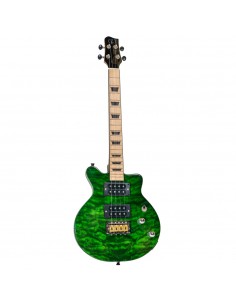 Ukelele Tenor Bones BT-1TG Verde Transparente Eléctrico