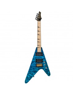 Ukelele Tenor Bones BF-2TB Azul Transparente Eléctrico