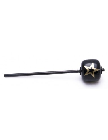 R/T 69 KICK BEATER- Black Wood Ball, Black Shaft - Silver Star (Long 11.00)