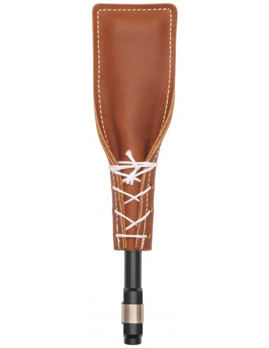LEATHER SLAP Beater, Heavy Nylon Brush, Leather over Blade Brush, Heavy (for bass drum or cajon)
